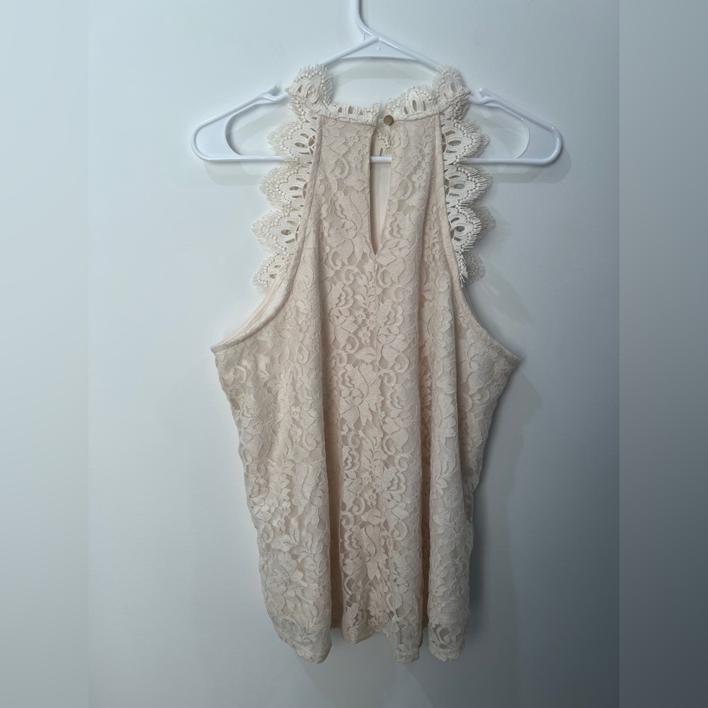 Maurices Ivory Lace Tank Top - Picture 2 of 6